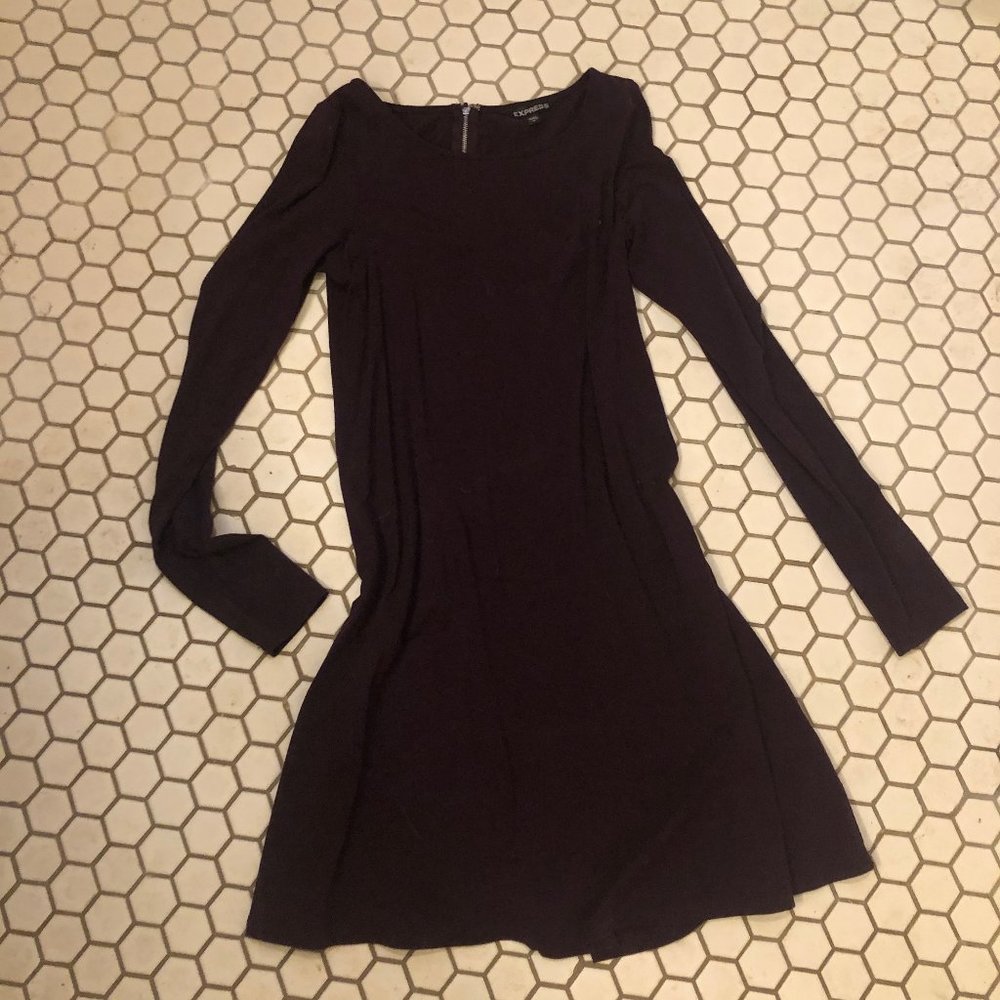 Express Violet Flowy dress